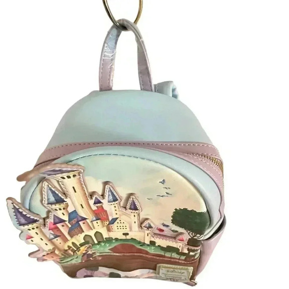 Loungefly Disney Princess Castle Series Sleeping Beauty Mini Backpack New no tag main image 5